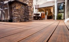 trex transcend decking spiced rum closeup elevations