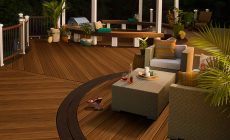 trex transcend decking tropical color variation spiced rum vintage lantern