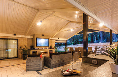 outdoor living space